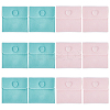 12Pcs 2 Colors Square Velvet Jewelry Bags TP-CP0001-02A-1