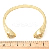 Brass Micro Pave Clear Cubic Zirconia Bracelets BJEW-M053-03G-2