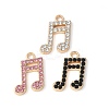 Alloy Rhinestone Pendants PALLOY-E775-04G-1
