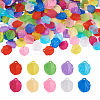 Yilisi 500Pcs 10 Colors Transparent Frosted Acrylic Pendants MACR-YS0001-03-2