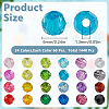 24 Colors Transparent Acrylic Beads TACR-PH0001-93B-2