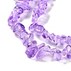 Spray Painted Transparent Glass Beads Strands GLAA-P060-01A-12-3