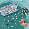 280Pcs 8 Style Tibetan Style Alloy Beads TIBEB-PH0018-58-4