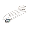 201 Stainless Steel Pendants Necklace for Women LS-NJEW-B110-02P-2