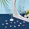 70Pcs 7 Colors Two Tone Cross Acrylic Connector Charms PALLOY-PH01848-4