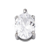 304 Stainless Steel Micro Pave Cubic Zirconia Charms STAS-L022-160P-A02-1