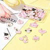36Pcs 9 Styles Valentine's Day Theme Alloy Enamel Pendants ENAM-FS0002-52-9