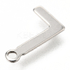 201 Stainless Steel Charms X-STAS-C021-06P-L-3