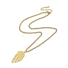 304 Stainless Steel Pendant Necklaces NJEW-C017-02G-2