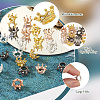 20Pcs 4 Colors Zinc Alloy European Beads FIND-TA0004-03-4