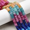Dyed Natural White Jade Beads Strands X-G-H333-02B-1