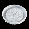 Flat Round with Tree of Life & Runes DIY Wall Decoration Silicone Molds LS-SIL-F007-04-5