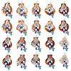 20Pcs 10 Styles Shell Big Pendants PALLOY-PH01671-7