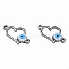 304 Stainless Steel Enamel Connector Charms STAS-N087-64-02P-2