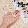 40Pcs 2 Colors Pearl Buttons Round Pearl Bridal Buttons FIND-DC0005-69-3