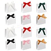 White Cardboard Paper Wedding Candy Boxes with Ribbon CON-FZC0002-002A-2