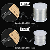 2 Rolls 2 Styles Invisible Stretchy TPU Plastic Transparent Elastic Strap FIND-BC0004-80-2