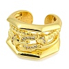 Rack Plating Brass Micro Pave Cubic Zirconia Cuff Rings for Women RJEW-I107-08G-2