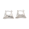 Brass Bag Shape Hoop Earrings for Women EJEW-E275-07P-1