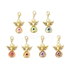 20Pcs Angel Resin & Alloy Pendant Decorations HJEW-AL0076-1
