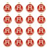 Golden Plated Alloy Enamel Charms ENAM-S118-03H-2