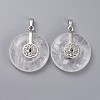 Natural Quartz Crystal Pendants G-F640-B01-1