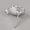 Alloy Stud Earring Findings PALLOY-S106-48A-NF-2