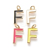 Brass Enamel Pendants KK-R139-F-1