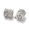 Brass Micro Pave Cubic Zirconia Tube Bails ZIRC-P112-02P-2