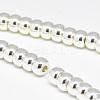 Electroplate Non-magnetic Synthetic Hematite Beads Strands X-G-Q465-38S-3