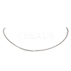 2MM 304 Stainless Steel Cable Chain Curb Chain Necklaces for Women NJEW-JN05560-2