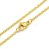 Unisex 304 Stainless Steel Cable Chain Necklaces STAS-O037-83-2