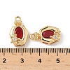 Brass Micro Pave Cubic Zirconia Pendants KK-S531-06G-4