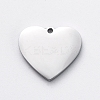 Non-Tarnish 304 Stainless Steel Stamping Blank Tag Charms STAS-G215-12-P01-1