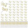 48Pcs Rack Plating Alloy Stud Earring Findings FIND-HS0002-65-1