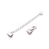 Anti-Tarnish 925 Sterling Silver Chain Extenders STER-N016-04P-2