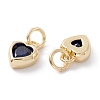 Brass inlaid Cubic Zirconia Pendants ZIRC-A019-13G-I-2