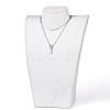 Non-Tarnish Moon 304 Stainless Steel Pendant Necklaces X-NJEW-JN02888-02-4