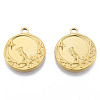 Ion Plating(IP) 201 Stainless Steel Pendants STAS-N098-188LG-3