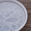 DIY Food Grade Silicone Halloween Theme Round Coaster & Mouth Holder Molds HAWE-PW0001-038-4
