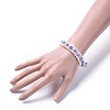 Natural Quartz(Dyed) Beads Bracelets BJEW-JB04604-05-5