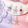 Angel Acrylic & Glass Pearl Pendant Decorations X1-HJEW-JM02364-02-2