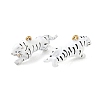 304 Stainless Steel Enamel Pendants STAS-L316-22G-10-2