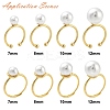 Brass Open Cuff Ring Settings KK-G518-04G-02-4