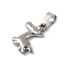 Animal Theme 304 Stainless Steel Pendants STAS-B167-27A-P-2