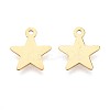 Ion Plating(IP) 304 Stainless Steel Pendants STAS-T064-78G-1