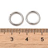 Tarnish Resistant 304 Stainless Steel Open Jump Rings A-STAS-Q186-02-10x1.2-3