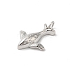Rack Plating Whale Brass Pendants KK-Z056-04P-2