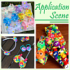 400Pcs 4 Colors Polyester Pom Pom Ball DIY-SC0031-36-6