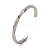 304 Stainless Steel Cuff Bangles for Men Women BJEW-D361-04P-4